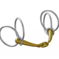 METLAR/NEUE SCHULE Neue Schule Tranz Angled Lozenge Jumpers' Choice Double-Ring Bit - 16 mm mouth; 60 mm rings- English Horse Bits