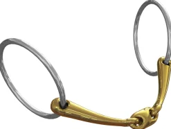 METLAR/NEUE SCHULE Neue Schule Tranz Angled Lozenge Loose Ring Bit (14mm)- English Horse Bits
