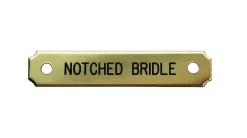 DOVER DROPSHIP Notched Corner Bridle Nameplate- Nameplates
