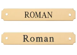 DOVER DROPSHIP Notched Corner Bridle Nameplate- Nameplates