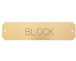 CRW Notched Stall Plate - 3 lines- Stable & Stall Accessories|Nameplates