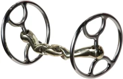 NUNN FINER PRODUCTS Nunn Finer® Oval Link Shaped Mouthpiece Cartwheel Bit- English Horse Bits