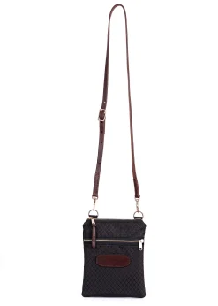 PERRIS LEATHER Perri’s® Champion Crossbody Bag with Leather Accents- Bags & Totes