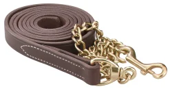 PERRIS LEATHER Perri’s® Leather Lead with Chain- Horse Leads