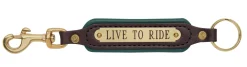 PERRIS LEATHER Perri’s® Padded Leather Key Chain with Nameplate- Gifts|Home Décor