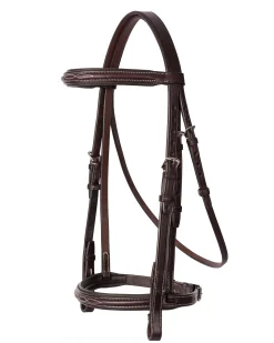 PERRIS LEATHER Perri’s® Professional Fancy-Stitched Leather Bridle- English Bridles