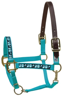 PERRIS LEATHER Perri’s® Ribbon Trim Breakaway Halter- Halters