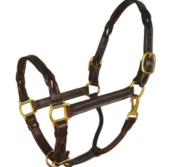 PERRIS LEATHER Perri’s® Twisted Leather Halter- Halters