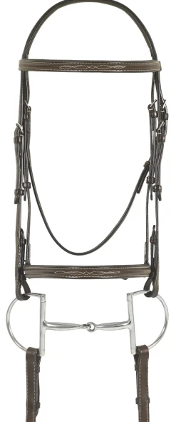 ERS Pessoa® Pro Fancy-Stitched Raised Bridle- English Bridles