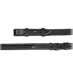 WORLD EQUSTRN BRNDS Plain Raised Laced Reins- Reins