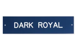 DOVER DROPSHIP Plastic Stall Plate with Holder - 2 lines- Stable & Stall Accessories|Nameplates