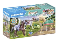 PLAYMOBIL USA INC Playmobil® Three Horses Set with Accessories-Kids Gifts|Home Décor