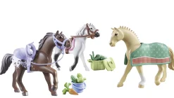 PLAYMOBIL USA INC Playmobil® Three Horses Set with Accessories-Kids Gifts|Home Décor