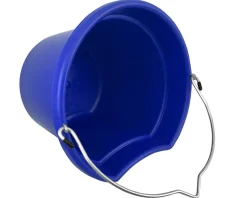SHILOH STABLES TACK 8-Quart Flatback Bucket 8.5" Tall- Feed & Water Buckets