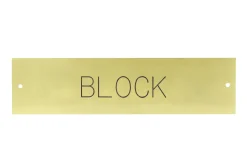 CRW Rectangular Stall Plate - 1 or 2 lines- Stable & Stall Accessories|Nameplates