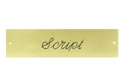 CRW Rectangular Stall Plate - 1 or 2 lines- Stable & Stall Accessories|Nameplates