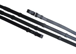 KL SELECT Red Barn 5/8" x 60" Easy Grip Snaffle Reins- Reins