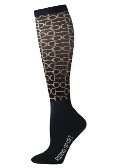 HAINING JOY TRADING Riding Sport™ Footprintz Printed Peddies- Equestrian Socks|Riding Socks & Undergarments