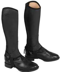 S.K. SHOES AND BOOTS Riding Sport™ Kids’ Eco Leather Half Chaps-Kids Half Chaps|Kids' Half Chaps