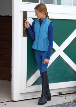 KARAN LETEX Riding Sport™ Kids’ Winter Knee-Patch Tech Tight-Kids Kids' Breeches & Jods