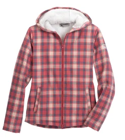 KIRSCH Riding Sport™ Ladies’ Lancaster Sherpa-Lined Flannel Hoodie- Sweaters & Winter Tops