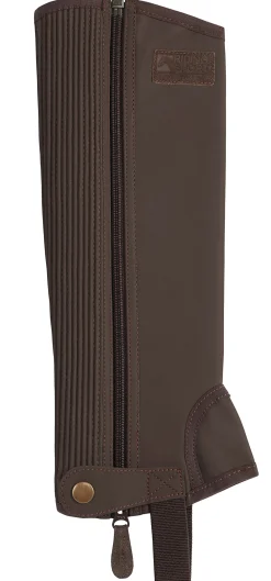 S.K. SHOES AND BOOTS Riding Sport™ Kids’ Synthetic Suede Half Chaps with Silicone Grip Patches-Kids Half Chaps|Kids' Half Chaps