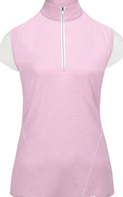 RJ CLASSICS R.J. Classics Ladies’ Hallie Sleeveless Quarter-Zip Training Shirt- Sleeveless Tops