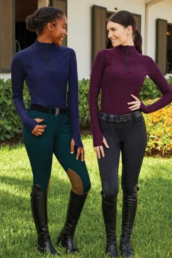 RJ CLASSICS R.J. Classics Ladies’ Logan Long Sleeve Quarter-Zip Training Shirt- Long Sleeve Tops