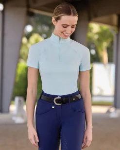 ERS Romfh® Ladies’ Quarter-Zip Short Sleeve Sun Shirt- Short Sleeve Shirts