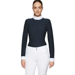 SAMSHIELD ® Aline Crystal Long-Sleeve Show Shirt- Show Shirts