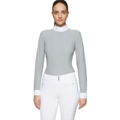 SAMSHIELD ® Aline Crystal Long-Sleeve Show Shirt- Show Shirts