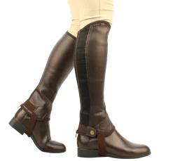 WEATHERBEETA Saxon Equileather™ Children's Half Chaps-Kids Half Chaps|Kids' Half Chaps