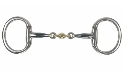 SHIRES EQUESTRIAN Shires Blue Sweet Iron Flat Eggbutt Bit with Lozenge- English Horse Bits