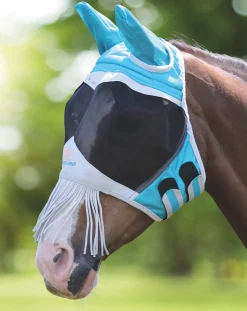 SHIRES EQUESTRIAN Shires Fine Mesh Fly Mask (Ears & Nose Fringe)- Fly Control|Fly Masks