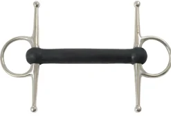 SHIRES EQUESTRIAN Shires Full Cheek Bit with Flexible Rubber Mullen Mouth- English Horse Bits