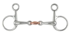 SHIRES EQUESTRIAN Shires Hanging Cheek Bit with Copper Lozenge- English Horse Bits