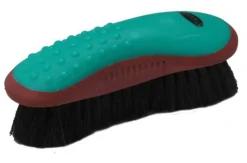 SHILOH STABLES TACK Showman® Extra-Soft Horsehair Finishing Brush with Grip-Dot Handle- Bathing Tools|Brushes & Hoof Picks