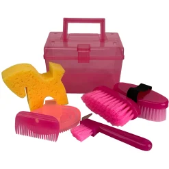 SHILOH STABLES TACK Showman® Kids’ Size Grooming Kit- Bathing Tools|Brushes & Hoof Picks