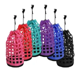 SHILOH STABLES TACK Slow Feed Round Hay Tote- Hay Bags, Nets & Racks|Stable Hardware