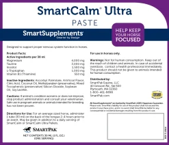 SMARTEQUINE ™ SmartCalm Ultra Paste- Horse Supplements