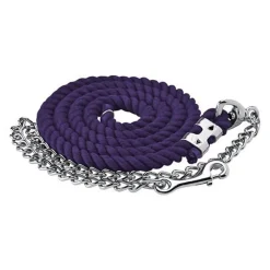 PERRIS LEATHER Suffolk™ Cotton Lead with Shank- Horse Leads