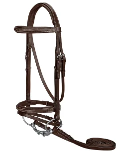 KINGS INTERNATIONAL Suffolk™ Single Crown Flash Bridle- English Bridles