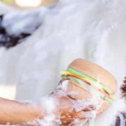 DREAMERS N SCHEMERS The Tack Hack Burger Body Sponge- Bathing Tools