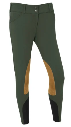 TAILORED SPORTSMAN THE ™ Ladies’ Low-Rise Vintage Patch Breech with Boot Sock Bottoms- Knee Patch Breeches