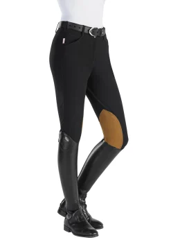TAILORED SPORTSMAN The ™ Ladies’ Techno Lightweight Knee-Patch Front-Zip Breech- Knee Patch Breeches