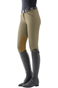 TAILORED SPORTSMAN THE ™ Ladies’ Mid-Rise Vintage Patch Sock-Bottom Breech- Knee Patch Breeches