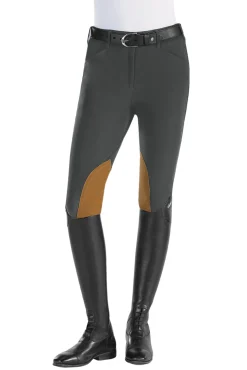TAILORED SPORTSMAN The ™ Techno Front-Zip Mid-Rise Clarino™ Knee Patch- Knee Patch Breeches