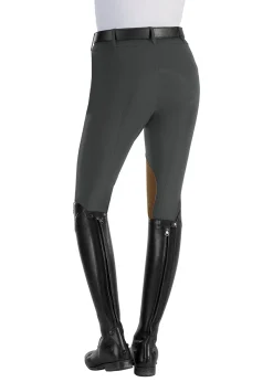 TAILORED SPORTSMAN The ™ Techno Front-Zip Mid-Rise Clarino™ Knee Patch- Knee Patch Breeches