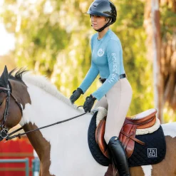 TKEQ THE SHOP TKEQ Ladies’ Crest Sustainable Long Sleeve Shirt- Long Sleeve Tops