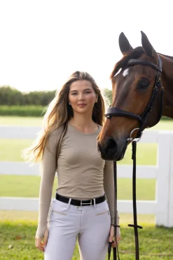 TKEQ THE SHOP TKEQ Ladies’ Kennedy Seamless Long-Sleeve Top 2.0- Long Sleeve Tops